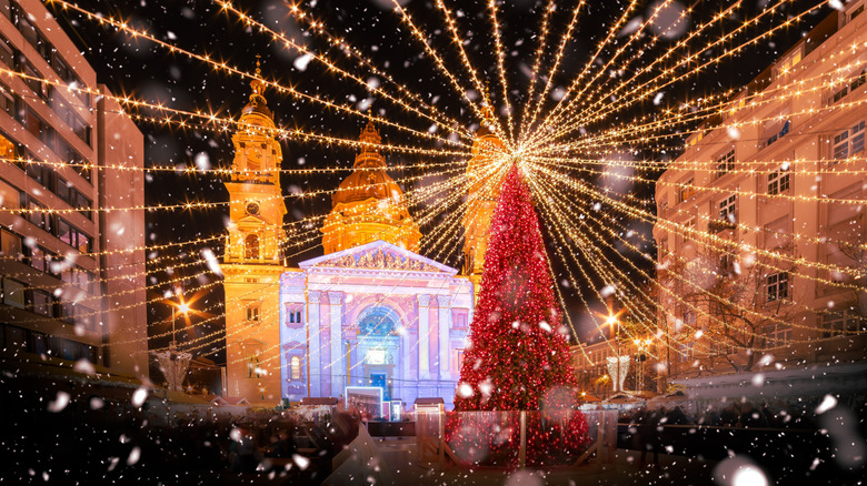 A scene from a Christmas market