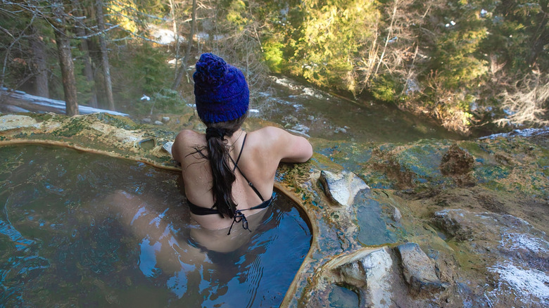 Terraced Umpqua Hot Springs in Oregon