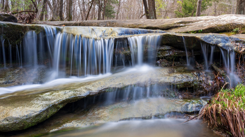 A waterfall inside Shawnee National Forest