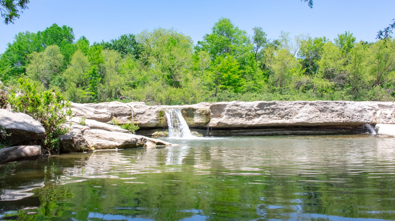 A small cascade at McKinney Falls State Park near Austin, Texas