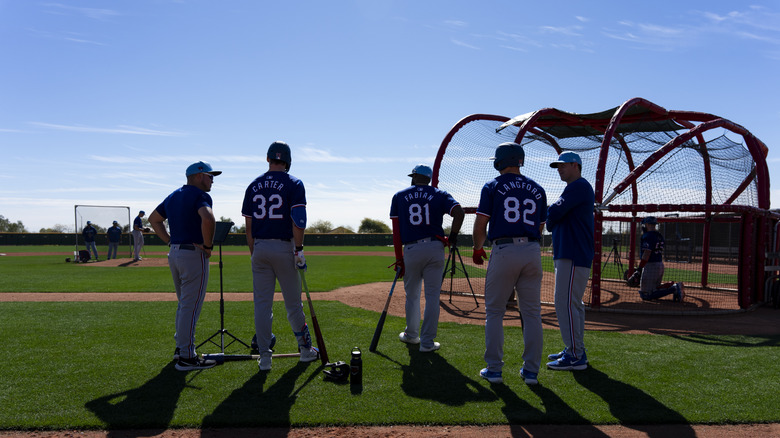 A spring training workout at Surprise Stadium