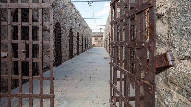Iron gates on the Yuma Territorial Prison