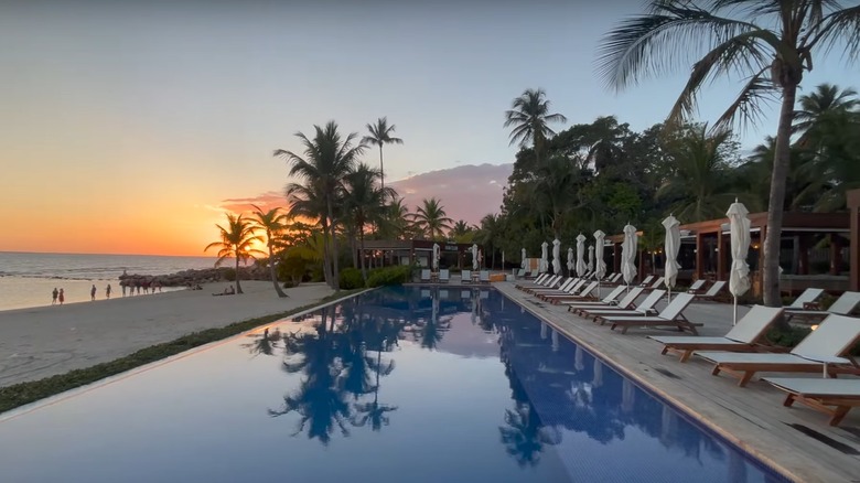 Pool at sunset at Casa de Campo Resort