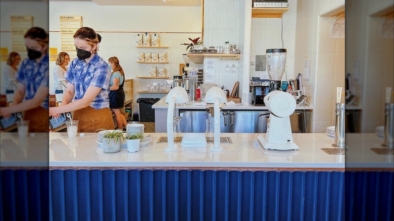 Interior of Wonderstate Coffee Cafe in Wisconsin