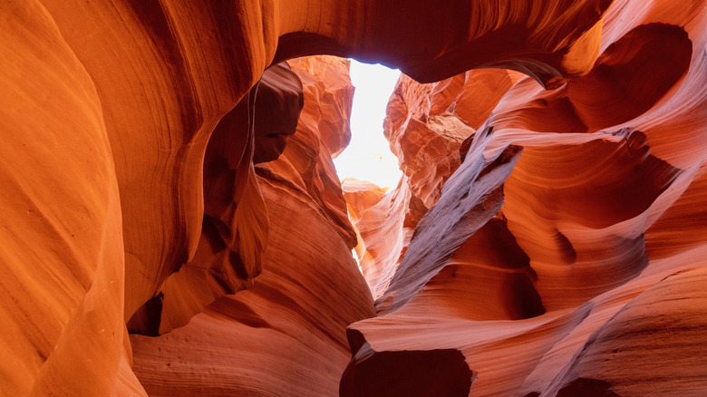 Colorful rock in Antelope Canyon X, Arizona