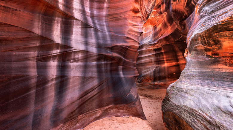 Red rock swirls in Cardiac Canyon, Arizona