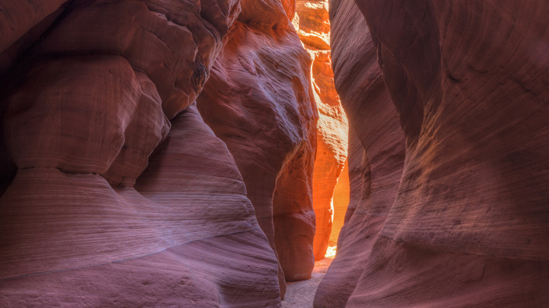 Sunlight penetrating Paria Canyon in Arizona