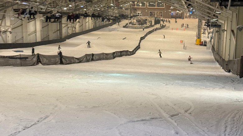 A skiing slope inside Big Snow in New Jersey