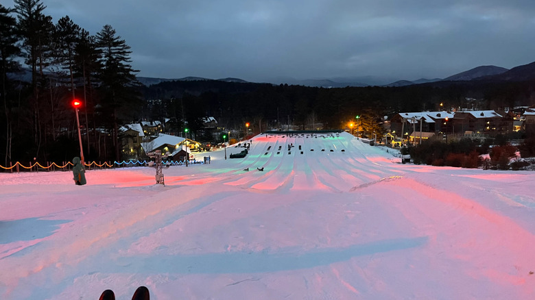 Arctic Light Night Tubing at Cranmore in New Hampshire
