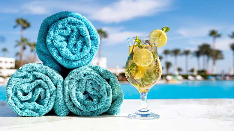 An all-inclusive stay with towels and drinks