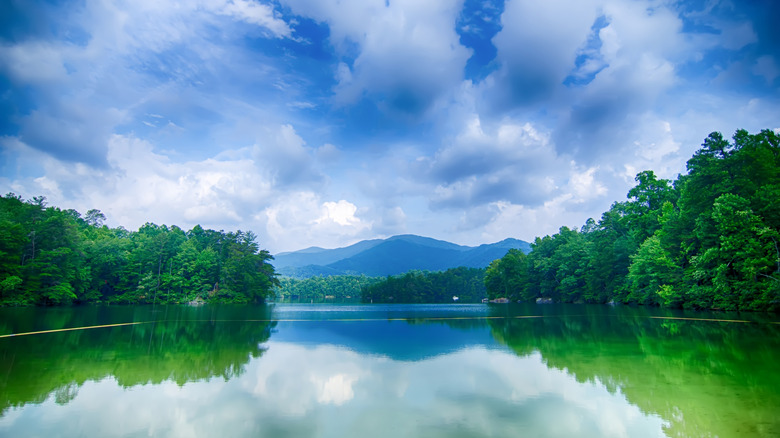 Lake Santeetlah in Great Smoky Mountains in North Carolina