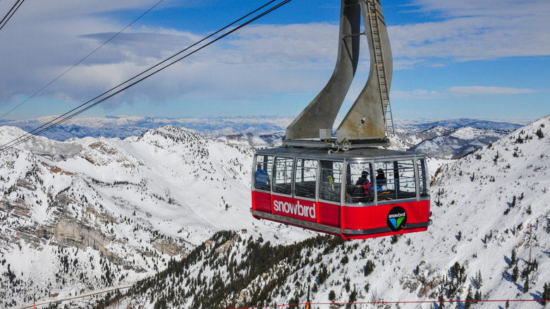 The Aerial Tram at Snowbird Ski Resort.