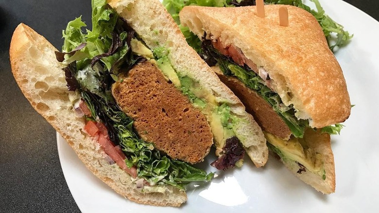Vegan sandwich from Bronze Cafe
