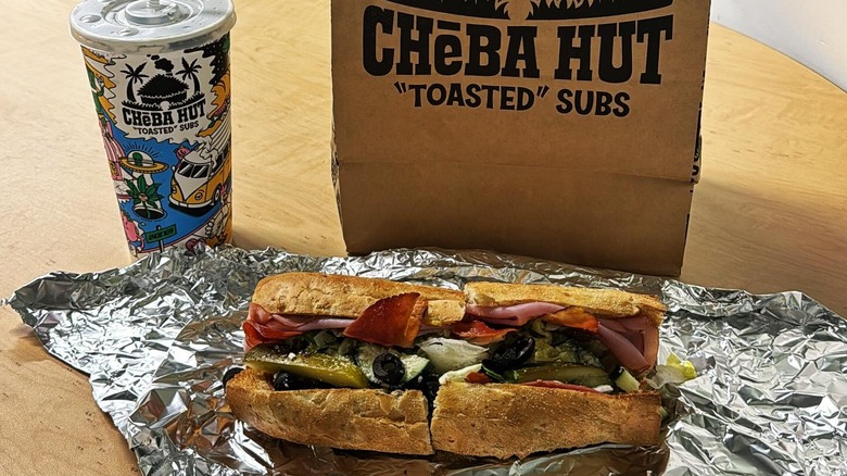 Sandwich and bag from Cheeba Hut
