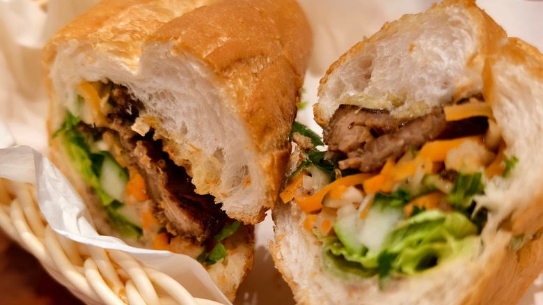 Pork Banh Mi sandwich