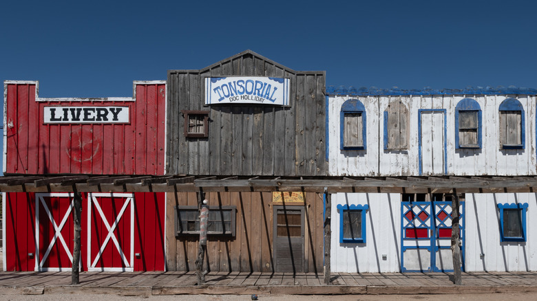 A quirky looking town along the Arizona section of Route 66