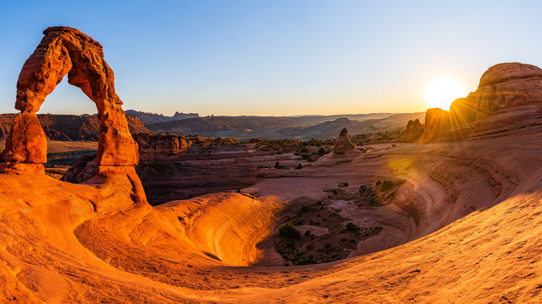 Delicate Arch, the most famous landmark in Arches National Park.