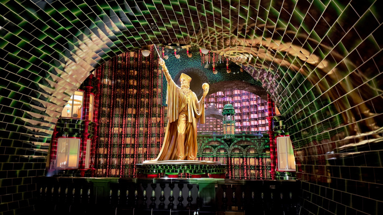 interior of Epic Universe's Ministry of magic in orlando