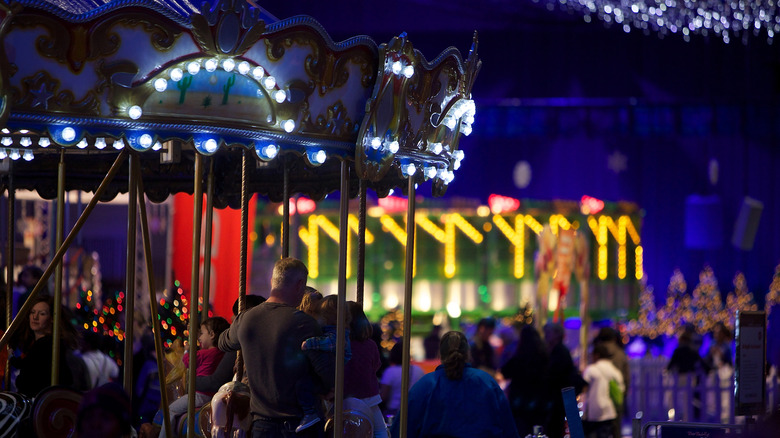 The carousel ride at Winter Wonderfest, Chicago