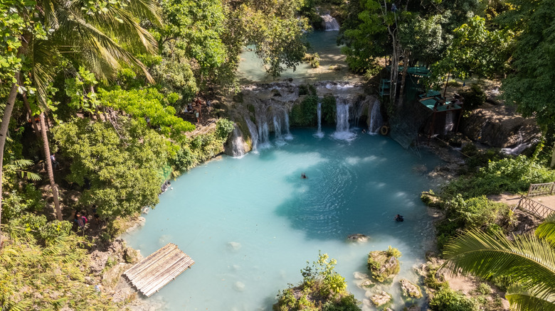 Cambugahay Falls in Siquijor, the Philippines