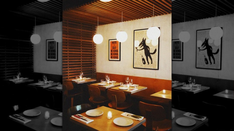 Interiors of The Four Horsemen in NYC