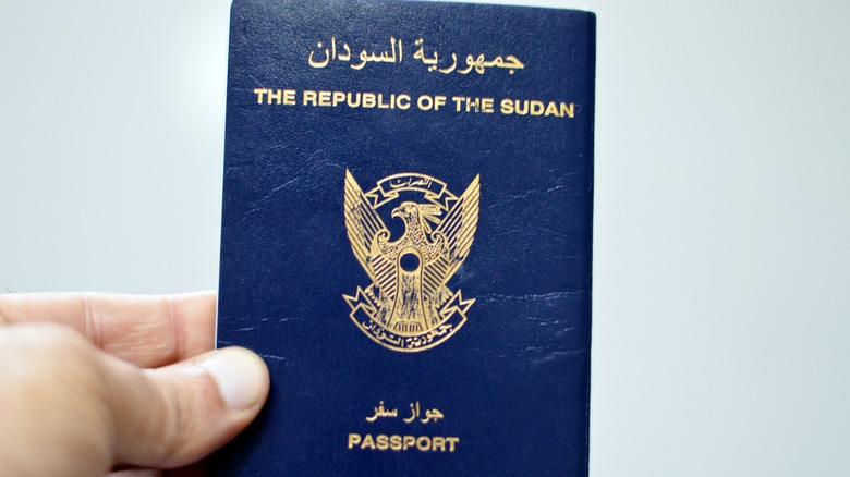 A passport from Sudan