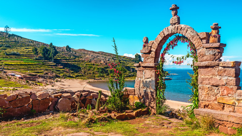 stone archway on Taquile Island