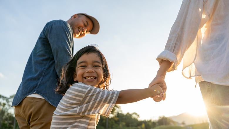 A family enjoying a park