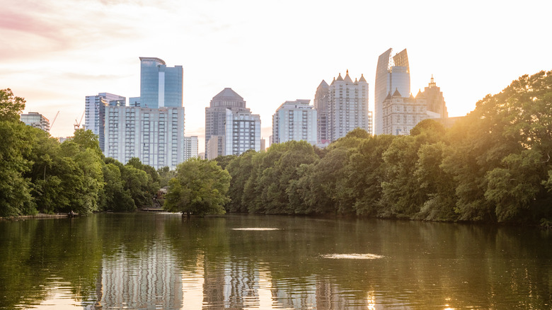 The lake at Piedmont Park