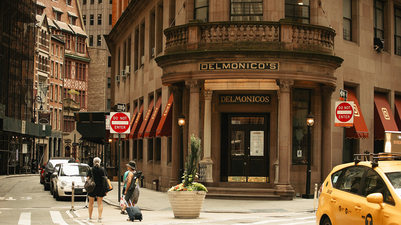 Exterior of Delmonico's, New York
