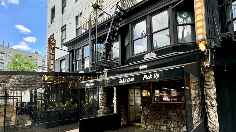 Exterior of Sylvia's Restaurant in Harlem, New York