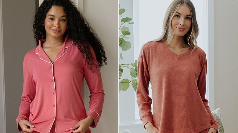 Women pose in two-piece pajama sets from Cariloha