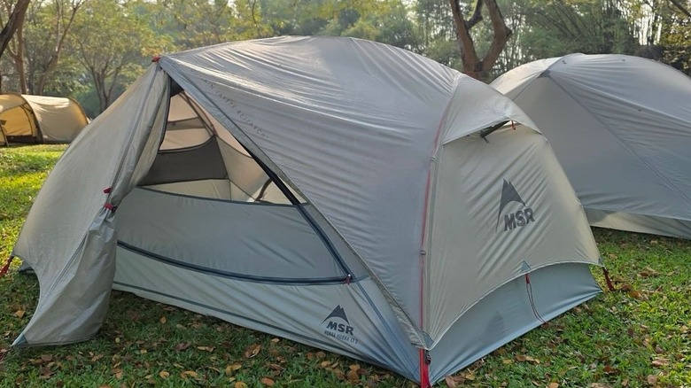 Two of the Hubba Bubba LT 3 tents