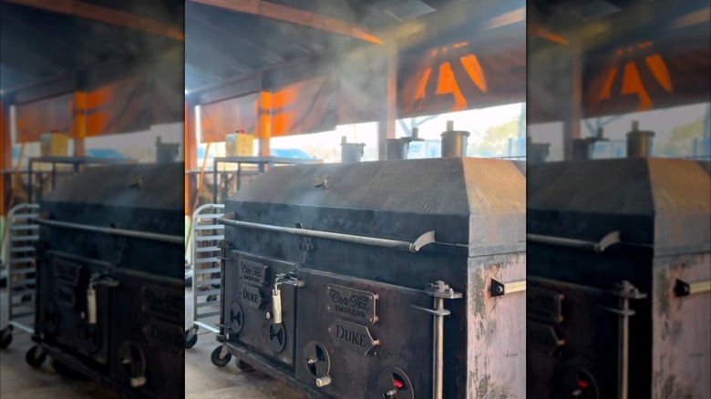 Smoker at Bar-A-BBQ in Montgomery, Texas