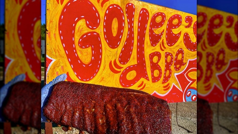 Tasty offerings from Goldee's Bar-B-Q in Fort Worth, Texas