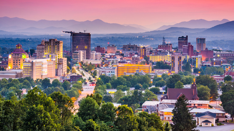 Skyline of Asheville, North Carolina