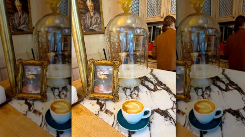 A cup of coffee in Felix Roasting Co.