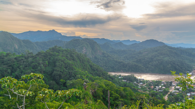 Hilly Amazon Rainforest of Madidi National Park in Bolivia