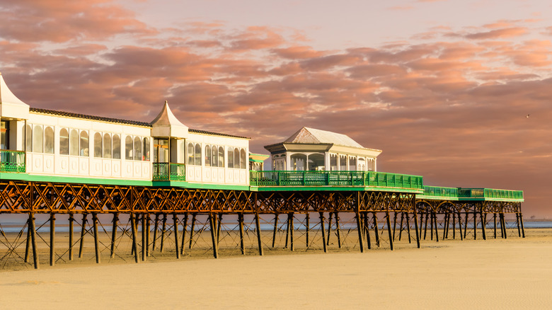 St Anne's Pier, a Victorian era pier in the English seaside resort of St Anne's-on-the-Sea, Lancashire