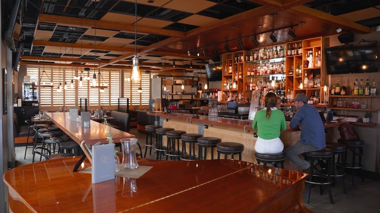 Midcentury interior of the Officers Club in the Lowry neighborhood of Denver