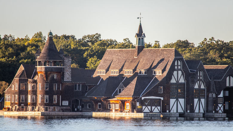 The Boldt Castle Yacht House on Wellesley Island