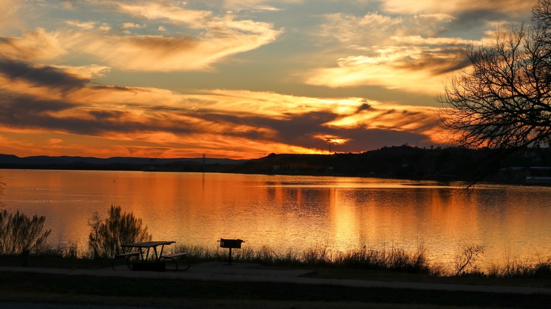 Sunset at Inks Lake State Park, Burnet, Texas, USA