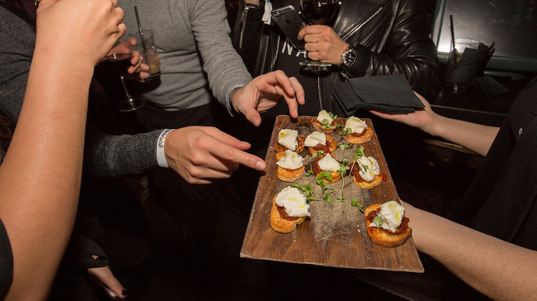 Finger food at Siena Tavern in downtown Chicago