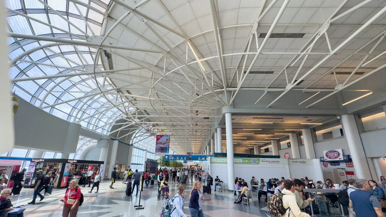 Inside the Charlotte Douglas International Airport