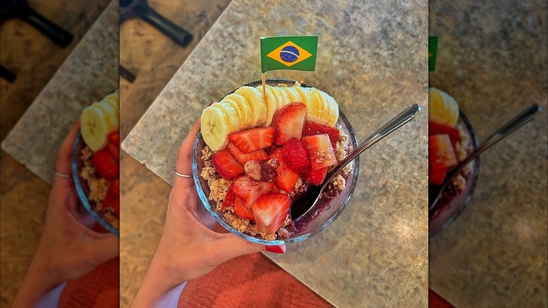 Acai bowl from Cafe Brasil in Santa Cruz, California