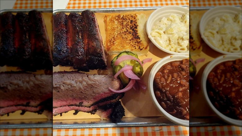 Combo platter at Mission St. BBQ