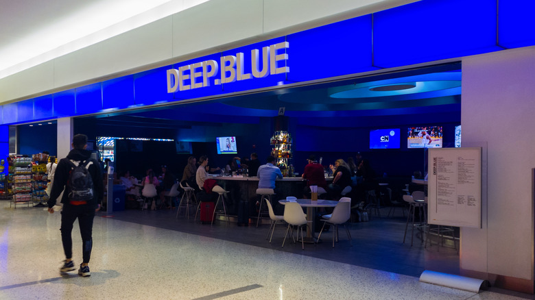 A view of the exterior of Deep Blue at JFK