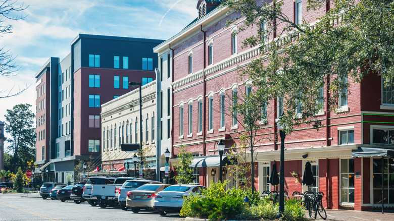 A street in downtown Gainesville, Florida