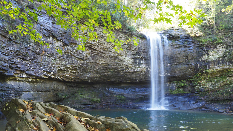 Hemlock Falls waterfall in Cloudland Canyon, North Georgia