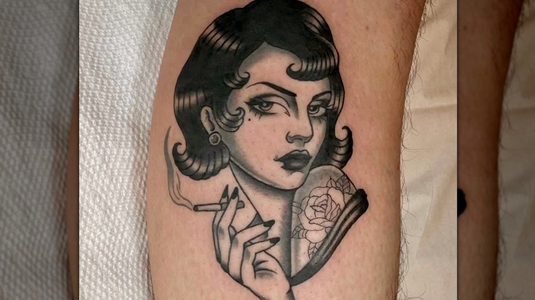 Close-up of a tattoo done by Rebeca at Sacred Lotus